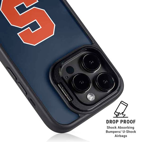 Syracuse University S Logo iPhone 15 Pro Max Kickstand Case