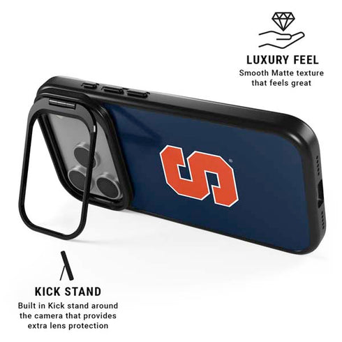 Syracuse University S Logo iPhone 17 Pro Kickstand Case