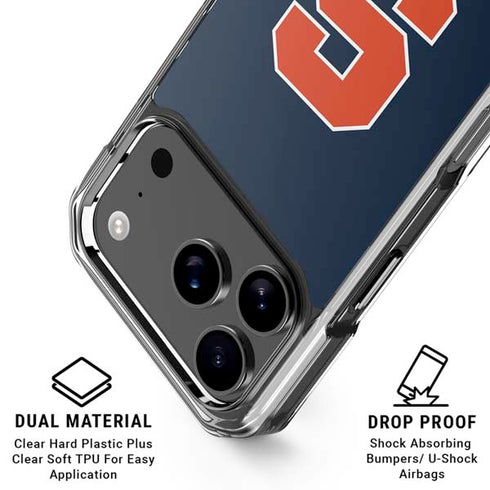 Syracuse University S Logo iPhone 17 Pro Max Clear Case
