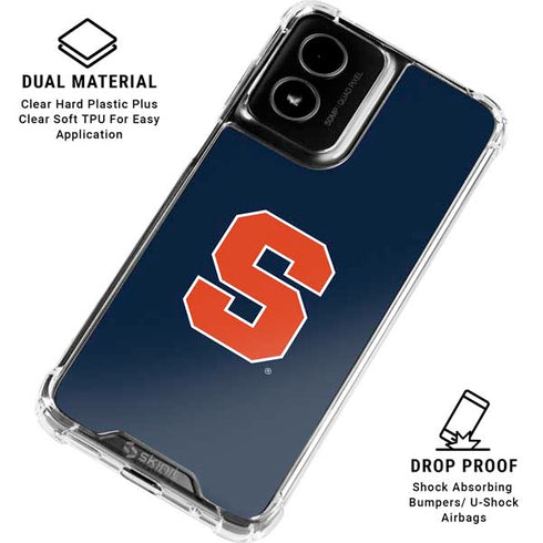 Syracuse University S Logo Moto G Power 5G (2024) Clear Case