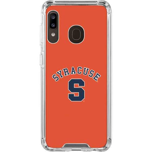 Syracuse University S Orange Galaxy A30 Clear Case