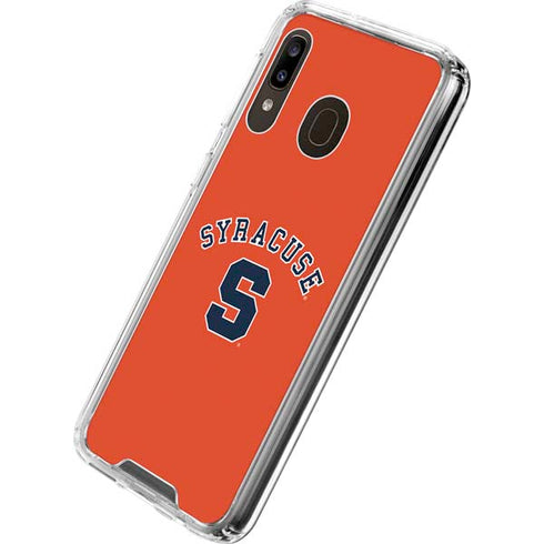 Syracuse University S Orange Galaxy A30 Clear Case