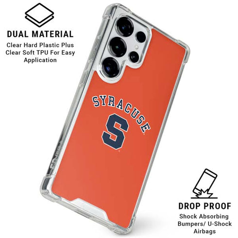 Syracuse University S Orange Galaxy S25 Ultra Clear Case