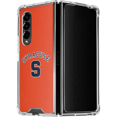 Syracuse University S Orange Galaxy Z Fold4 5G Clear Case