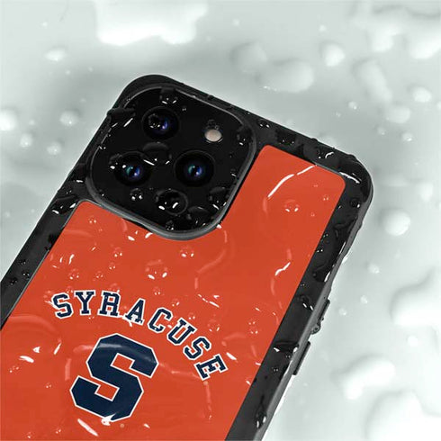 Syracuse University S Orange iPhone 14 Pro Max Waterproof Case
