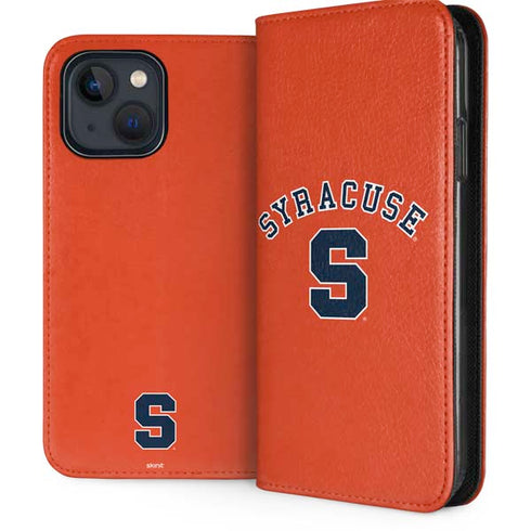 Syracuse University S Orange iPhone 15 Plus Folio Case