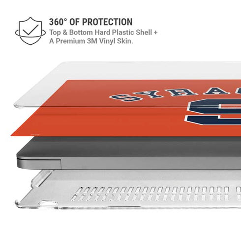 Syracuse University S Orange MacBook Pro 14in (2021-24) Case plus Skin