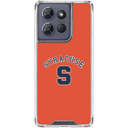 Syracuse University S Orange Moto G 5G (2025) Clear Case