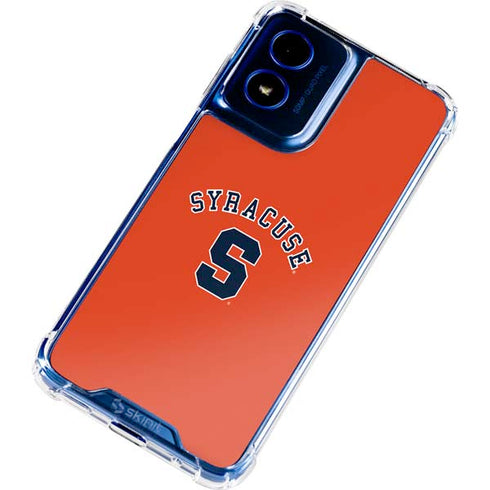Syracuse University S Orange Moto G 5G (2024) Clear Case