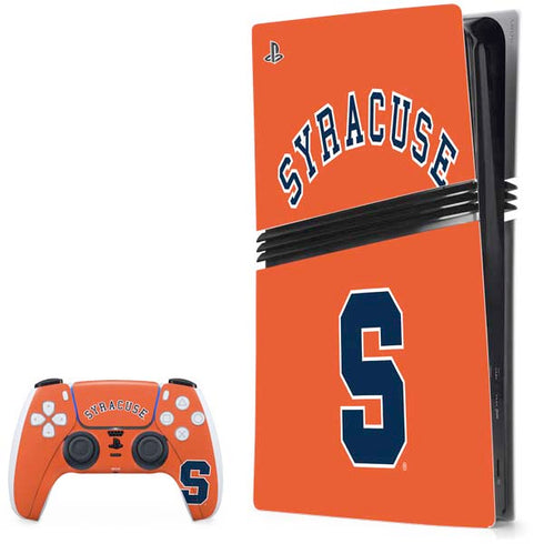 Syracuse University S Orange PS5 Pro Bundle Skin