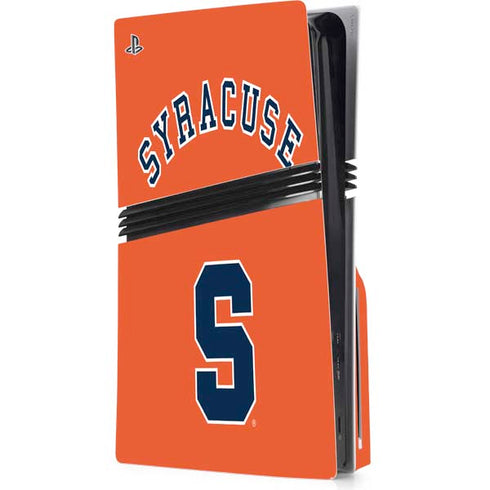 Syracuse University S Orange PS5 Pro Disk Console Skin