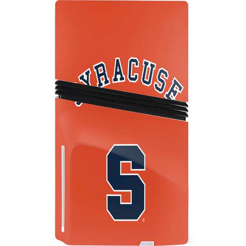 Syracuse University S Orange PS5 Pro Disk Console Skin