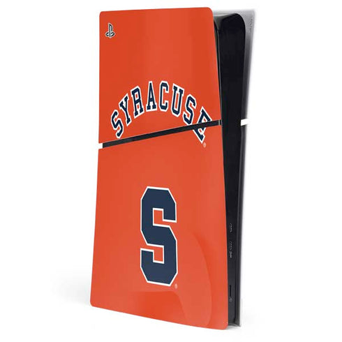 Syracuse University S Orange PS5 Slim Digital Edition Console Skin