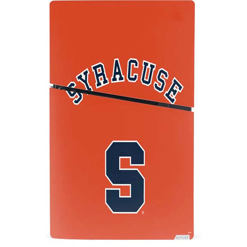 Syracuse University S Orange PS5 Slim Digital Edition Console Skin