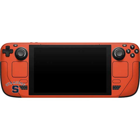 Syracuse University S Orange Steam Deck Handheld Gaming Computer Skin