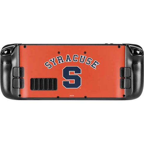Syracuse University S Orange Steam Deck Handheld Gaming Computer Skin