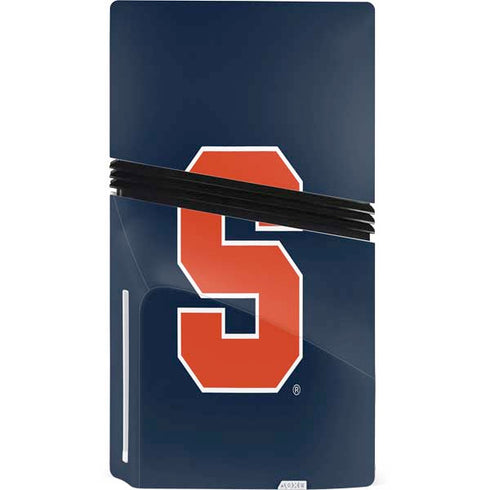 Syracuse University S Logo PS5 Pro Disk Console Skin