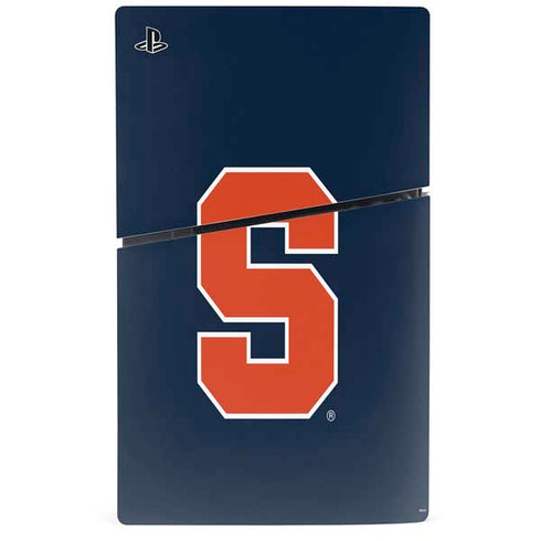 Syracuse University S Logo PS5 Slim Digital Edition Console Skin