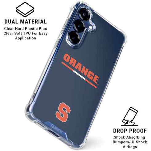 Syracuse University Orange Galaxy S25 Plus Clear Case
