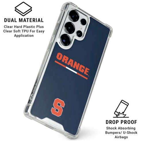 Syracuse University Orange Galaxy S25 Ultra Clear Case