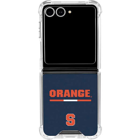 Syracuse University Orange Galaxy Z Flip7 Clear Case