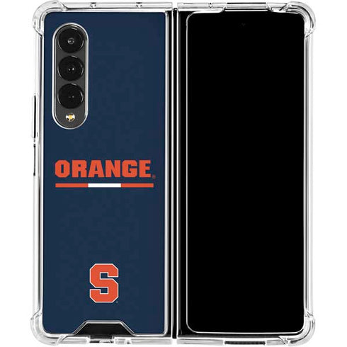 Syracuse University Orange Galaxy Z Fold4 5G Clear Case