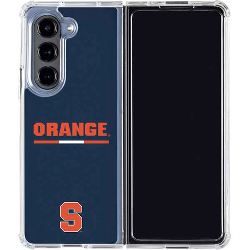 Syracuse University Orange Galaxy Z Fold5 5G Clear Case