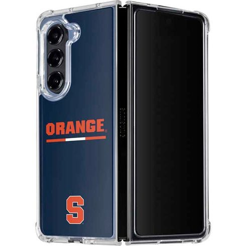 Syracuse University Orange Galaxy Z Fold5 5G Clear Case