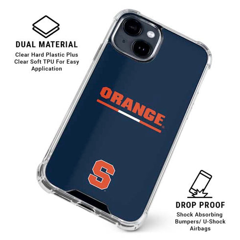Syracuse University Orange iPhone 15 Clear Case