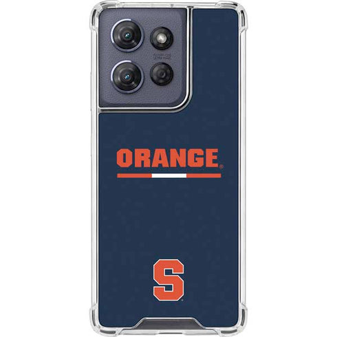 Syracuse University Orange Moto G 5G (2025) Clear Case
