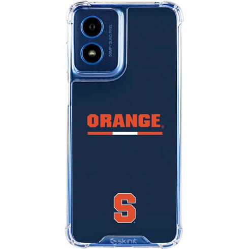 Syracuse University Orange Moto G 5G (2024) Clear Case