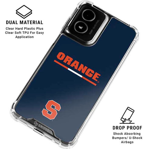Syracuse University Orange Moto G Power 5G (2024) Clear Case