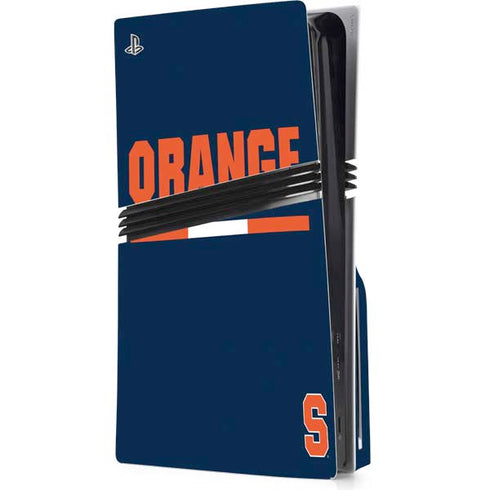 Syracuse University Orange PS5 Pro Disk Console Skin