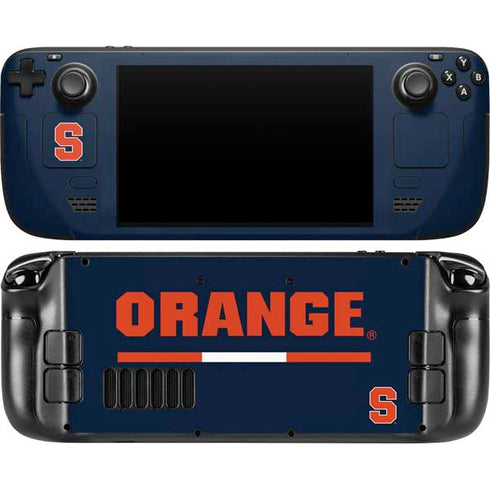Syracuse University Orange Steam Deck Handheld Gaming Computer OLED Skin