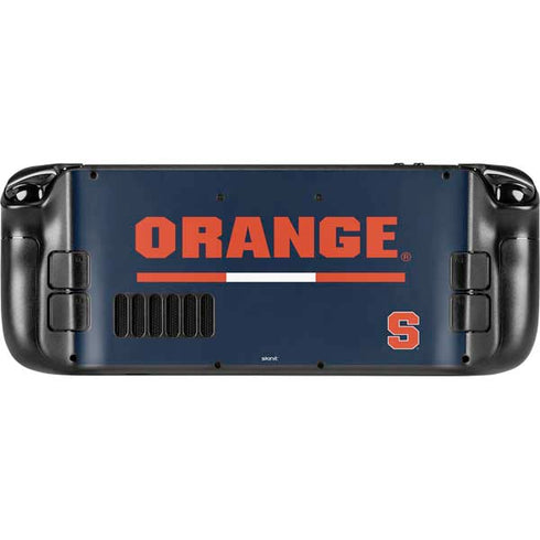 Syracuse University Orange Steam Deck Handheld Gaming Computer Skin