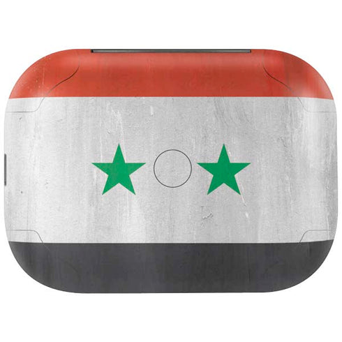 Syria Flag Distressed Amazon Echo Buds Skin