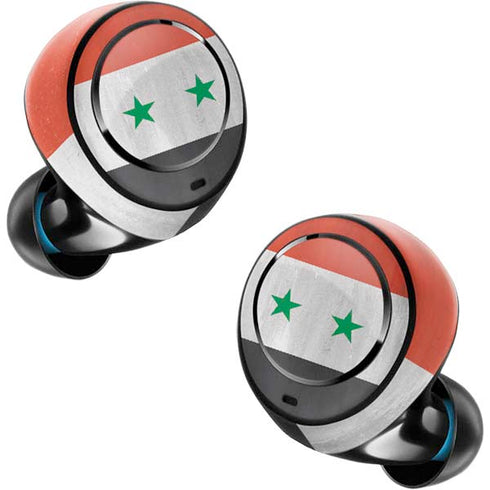 Syria Flag Distressed Amazon Echo Buds Skin