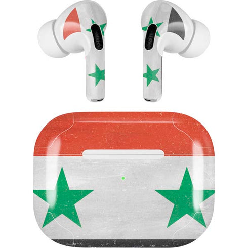 Syria Flag Distressed AirPods Skins