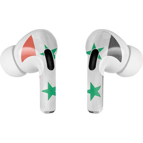 Syria Flag Distressed AirPods Skins