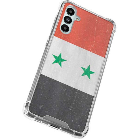 Syria Flag Distressed Gabb Phone 4 Clear Case