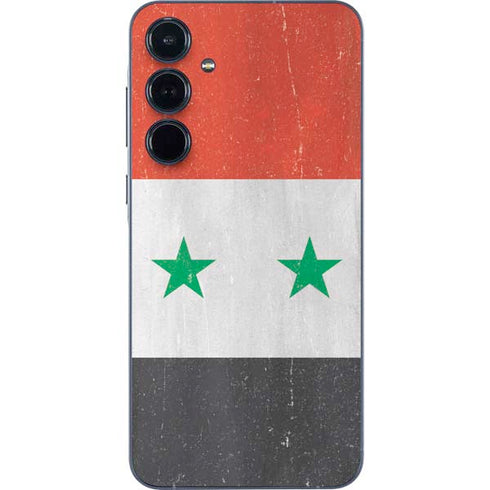 Syria Flag Distressed Galaxy A35 5G Skin