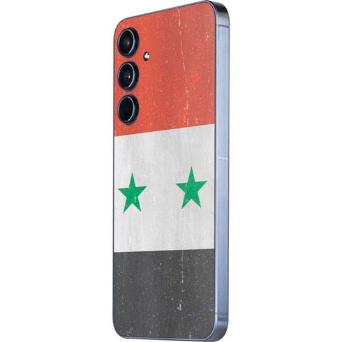 Syria Flag Distressed Galaxy A35 5G Skin