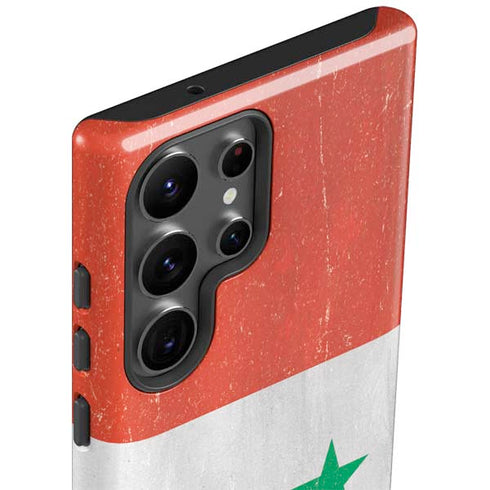 Syria Flag Distressed Galaxy S23 Ultra Pro Case