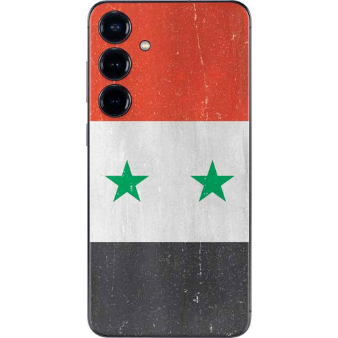 Syria Flag Distressed Galaxy S24 Plus Skin