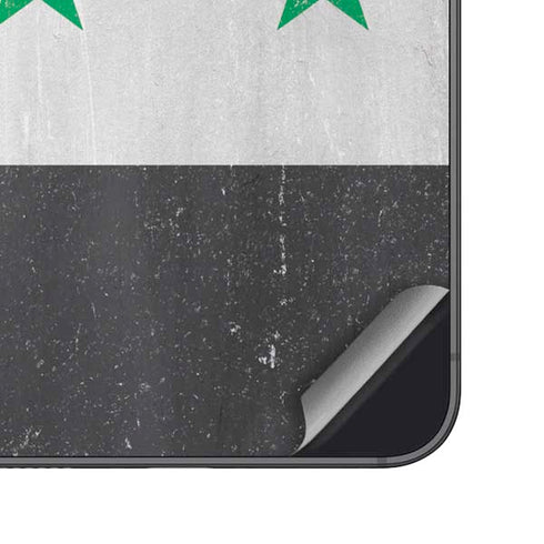Syria Flag Distressed Galaxy S24 Plus Skin
