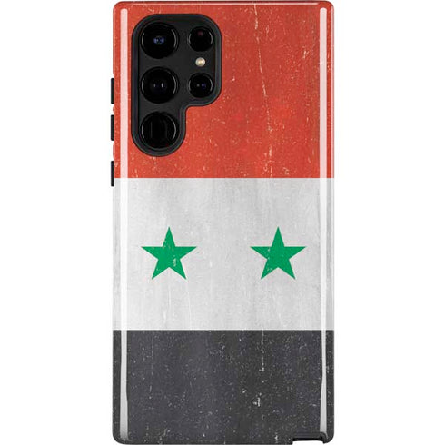 Syria Flag Distressed Galaxy S25 Ultra Impact Case