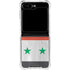 Syria Flag Distressed Galaxy Z Flip6 Clear Case