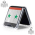Syria Flag Distressed Galaxy Z Flip6 Clear Case