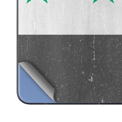 Syria Flag Distressed Galaxy Z Fold5 5G Skin