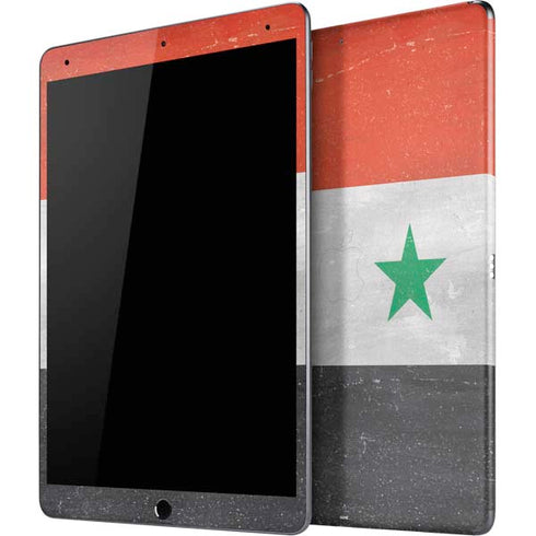 Syria Flag Distressed iPad Skins